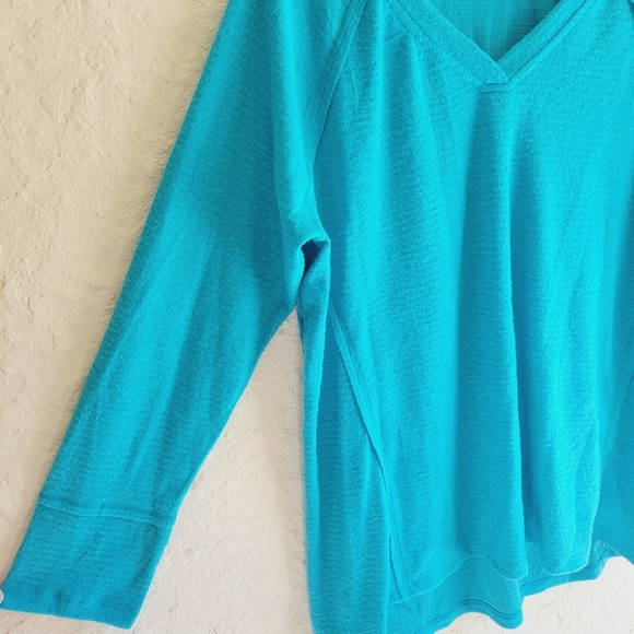 Wildfox Haley Brushed Sweater in Peacock Teal Super Soft Medium - Picture 6 of 11